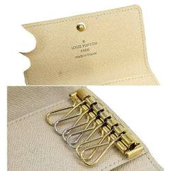 Louis Vuitton Damier Azur Multicle 6 6-ring Key Case N61745 Gold Metal Fittings Holder
