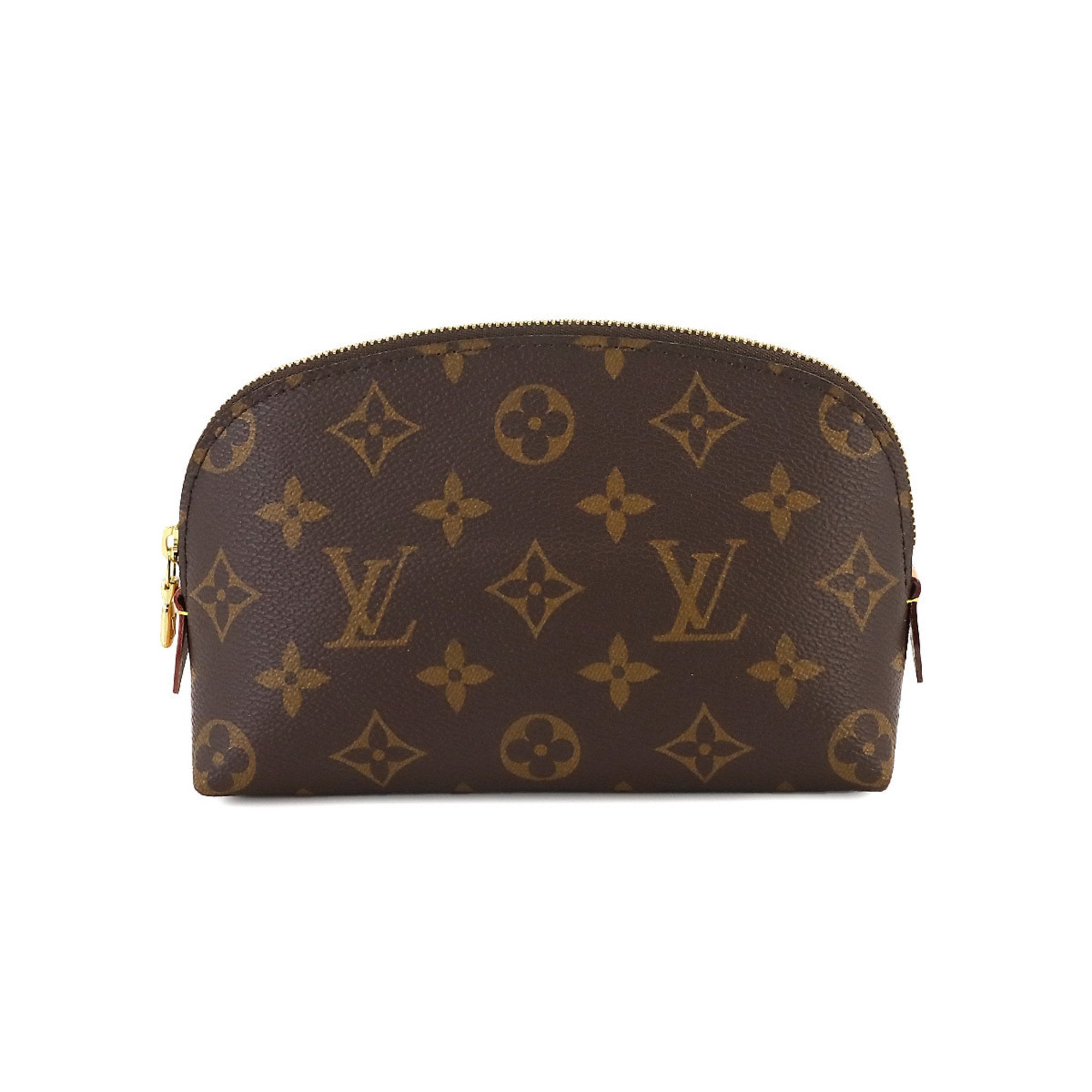 Louis Vuitton LOUIS VUITTON Monogram Pochette Tick Pouch Brown M47515 RFID Cosmetic