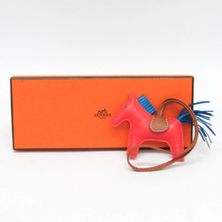 Hermes Agneau Milo Handbag Charm Blue,Gold,Pink Rodeo Charm PM