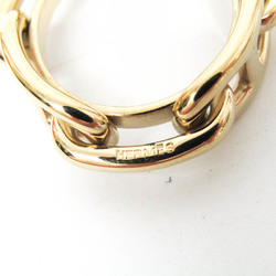Hermes Metal Scarf Ring Champagne Gold Lugate Shane Dunkle