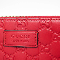 Gucci Guccissima 429004 Women's Leather Shoulder Bag Red Color