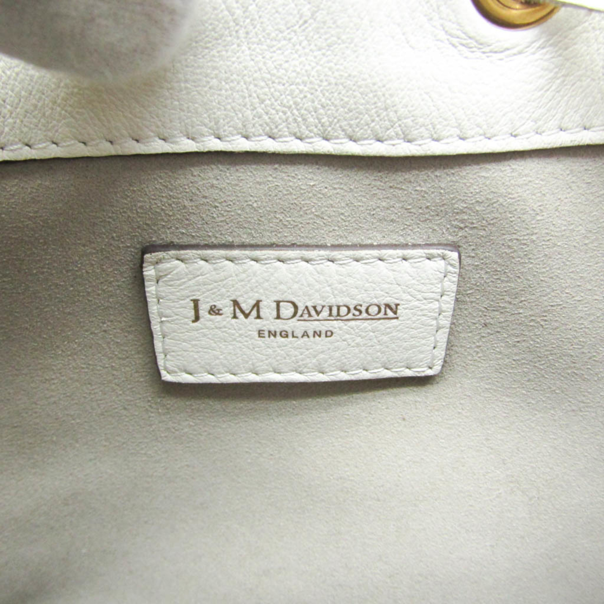 J&M Davidson Carnival Women's Leather Shoulder Bag,Tote Bag White