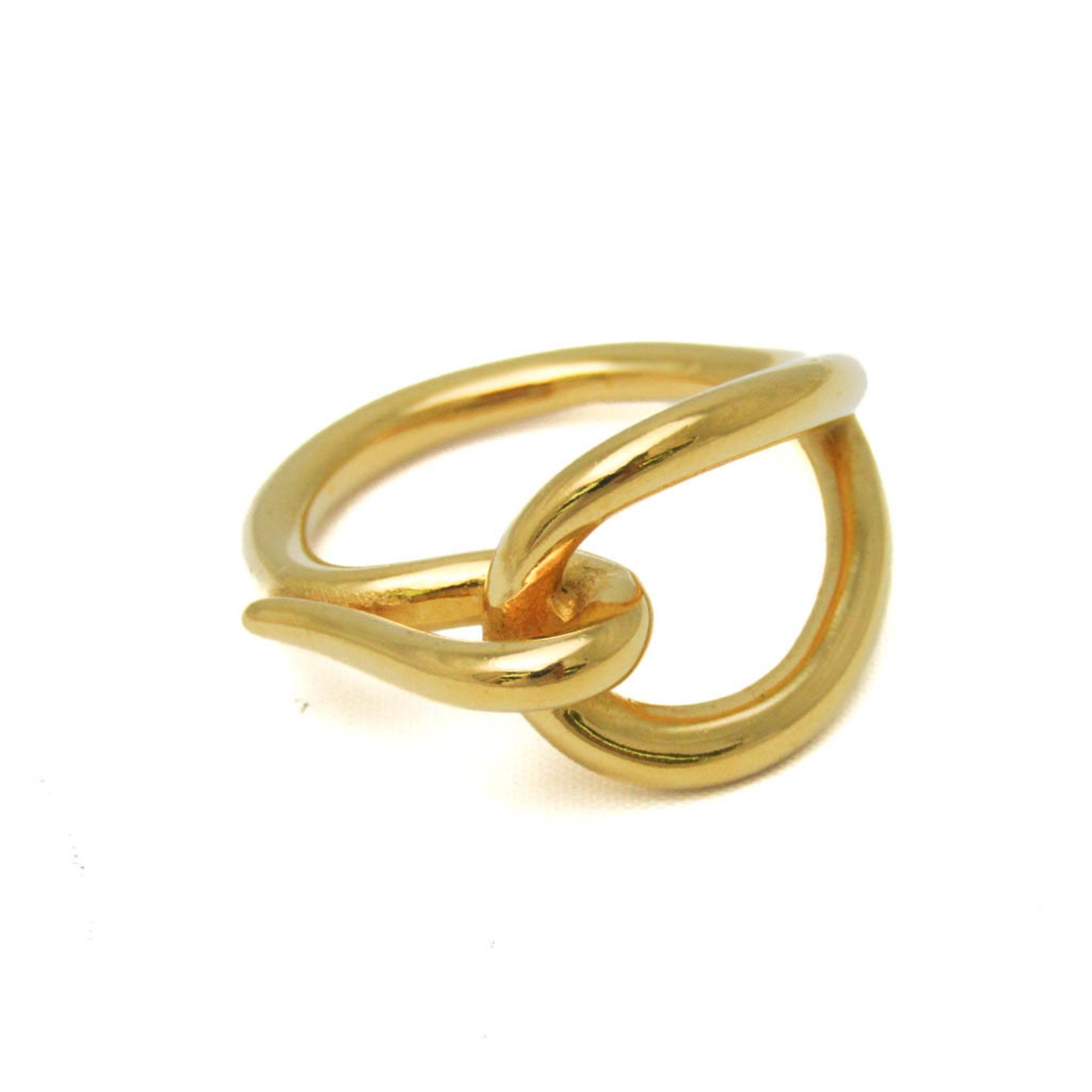 Hermes Metal Scarf Ring Gold jumbo
