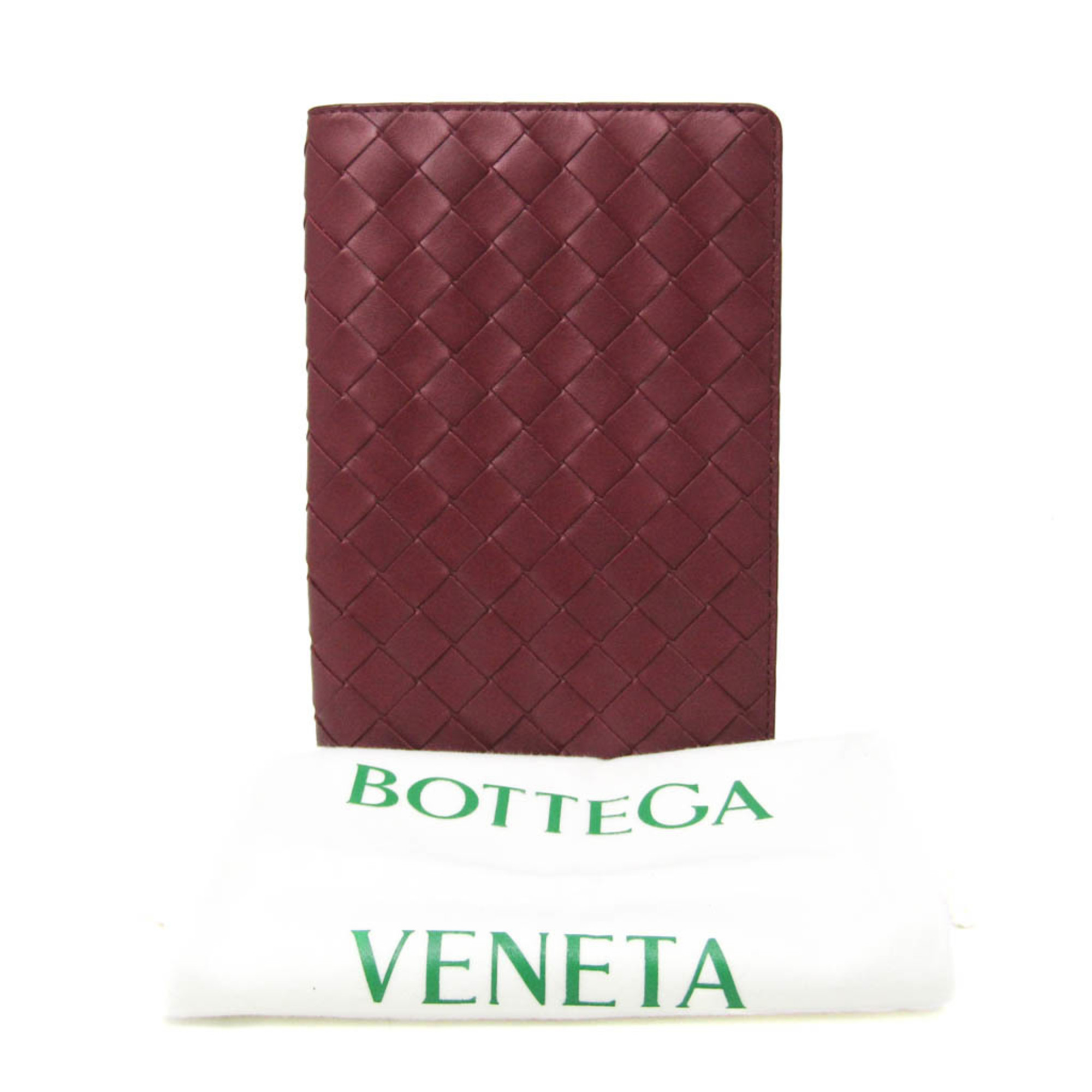 Bottega Veneta Intrecciato A5 Planner Cover Bordeaux book cover