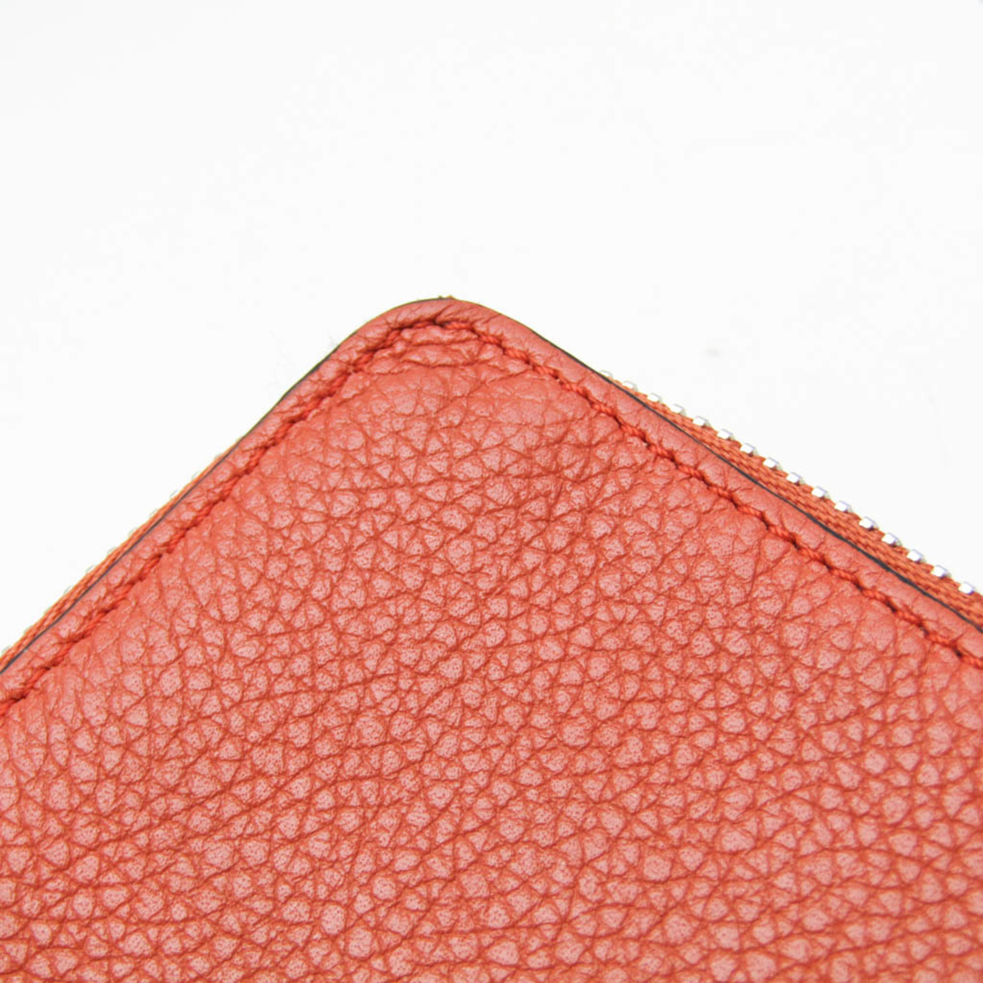 Loewe Anagram Fragment Case Leather Card Case Brown,Pink Orange