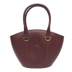Cartier Must Women's Leather Tote Bag Bordeaux