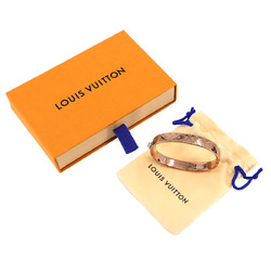 Louis Vuitton Nanogram Cuff Bangle Bracelet Pink Gold M00253