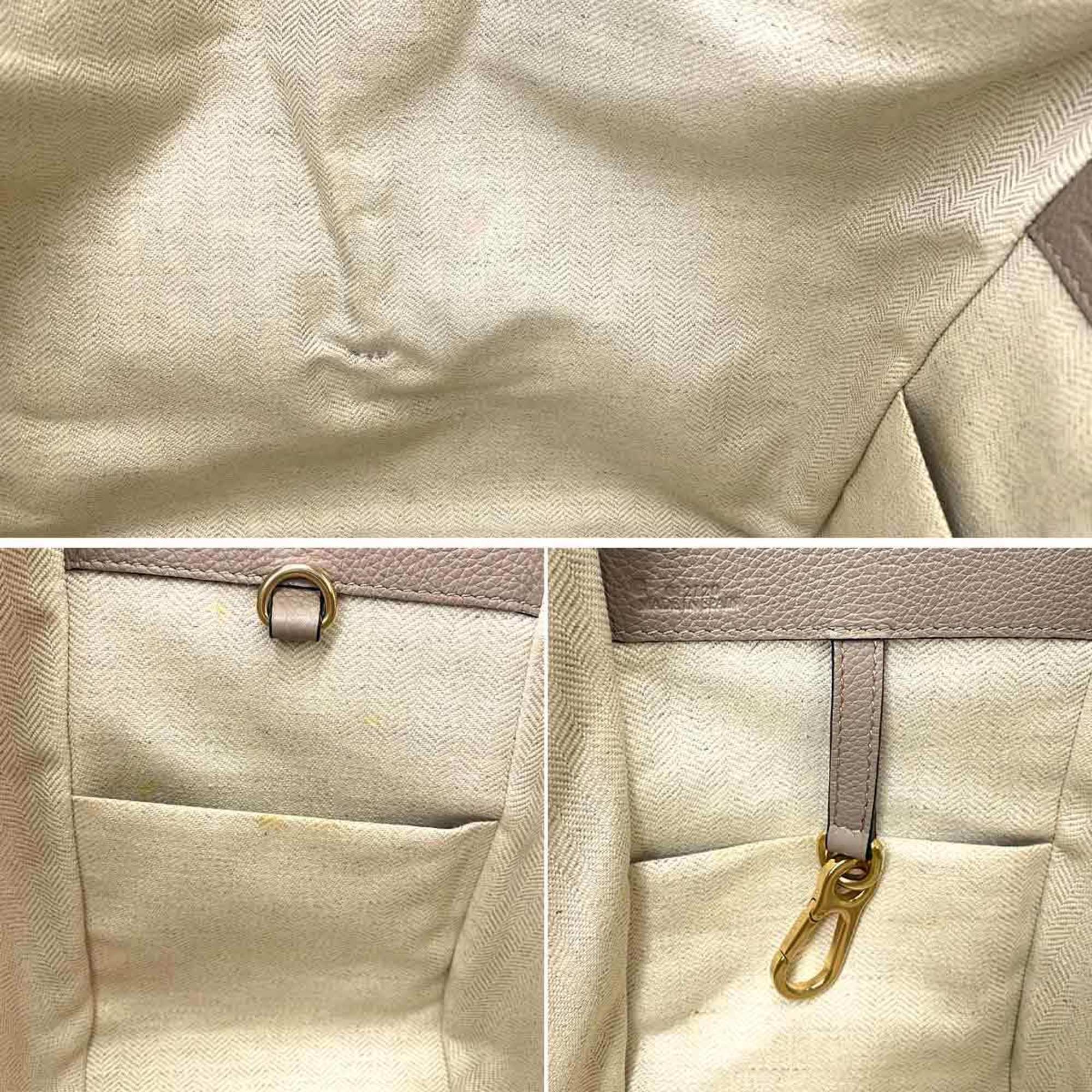 LOEWE Hammock Small 2way hand shoulder bag leather beige gold hardware