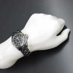 Chanel CHANEL J12 38mm H1626 Men's Watch 12P Diamond Black Ceramic Date Automatic Self-Winding