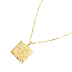 Tiffany & Co. Notes Square Necklace 40cm K18 YG Yellow Gold 750