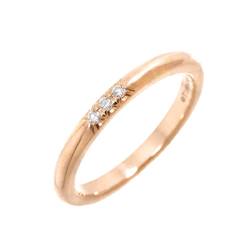 Tiffany & Co. Forever Band Ring Diamond 3P K18 PG Pink Gold 750