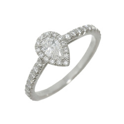 Tiffany & Co. 0.19ct E IF EX Shape Diamond Ring Pt Platinum