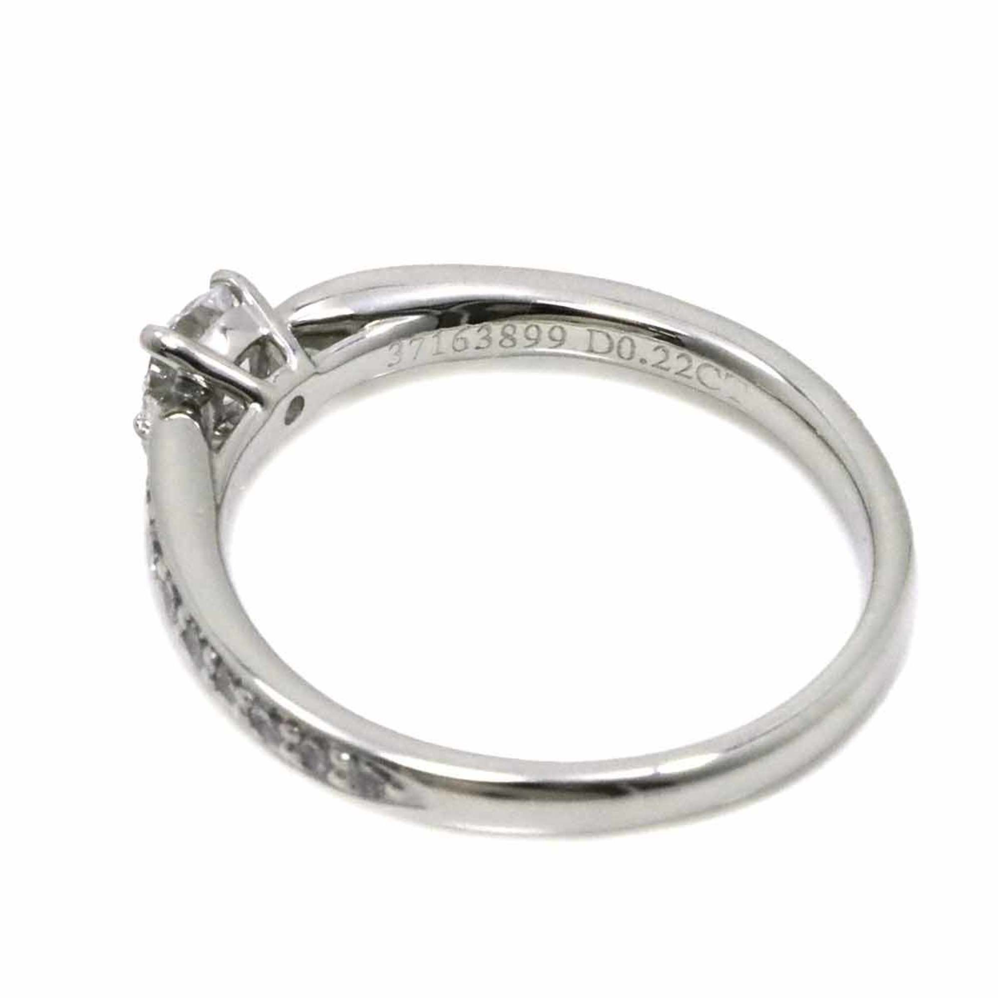 Tiffany & Co. Harmony Ring Diamond 0.22ct Pt Platinum