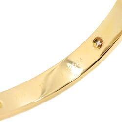 Cartier Love Bracelet Half Diamond 6P #17 K18 YG Yellow Gold 750 Bangle