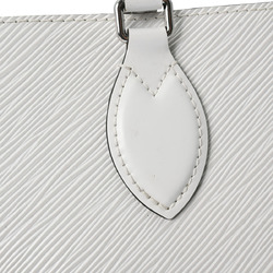 LOUIS VUITTON Epi On the Go MM Tote White M56081 Women's Leather Handbag