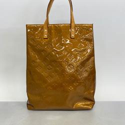 Louis Vuitton Tote Bag Vernis Reed MM M91143 Bronze Ladies