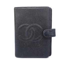 Chanel Notebook Cover, Caviar Skin, Black, Men's, Women's