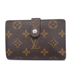 Louis Vuitton Wallet Monogram Portefeuille Viennese M61674 Brown Ladies