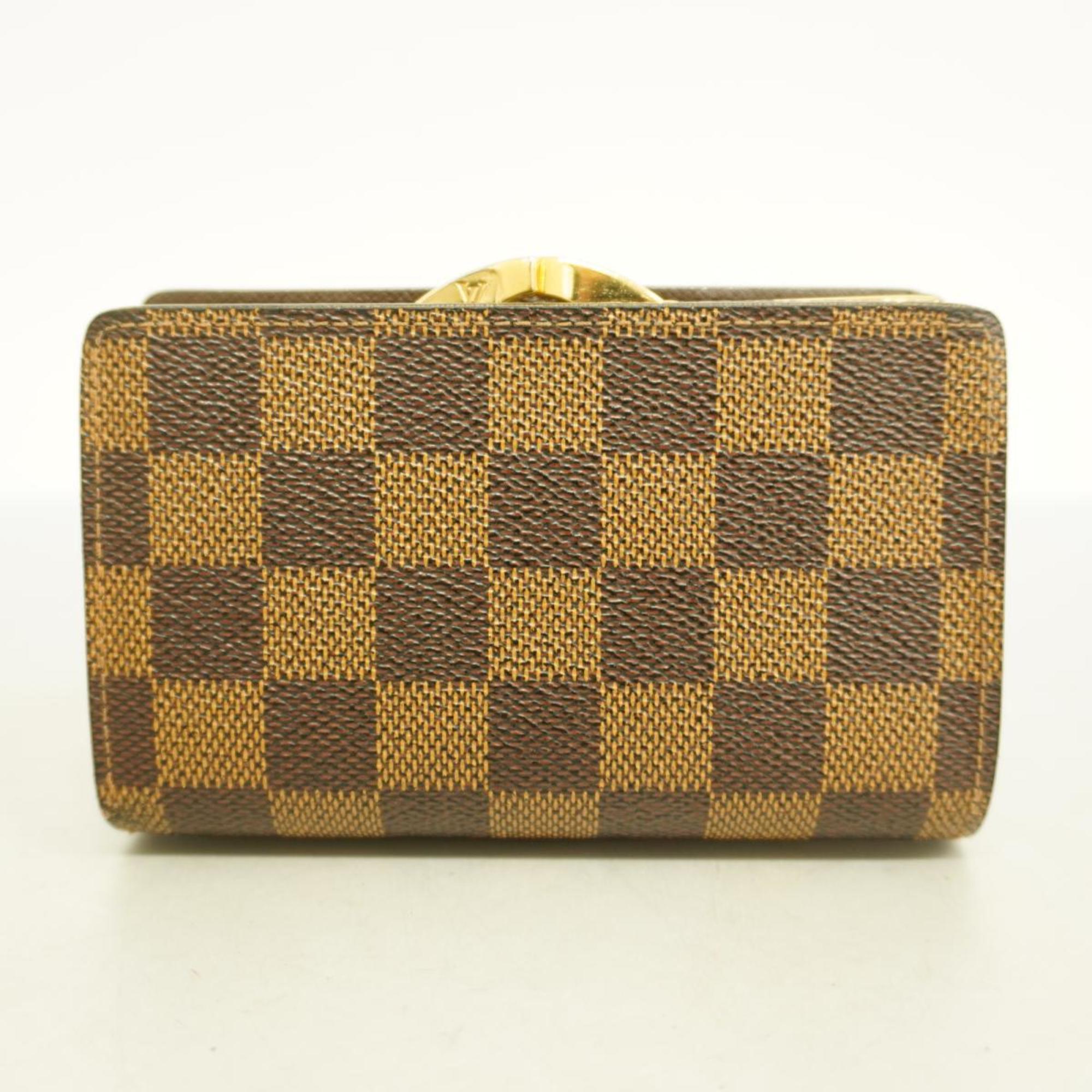 Louis Vuitton Wallet Damier Porte Monnaie Biennois N61664 Ebene Ladies