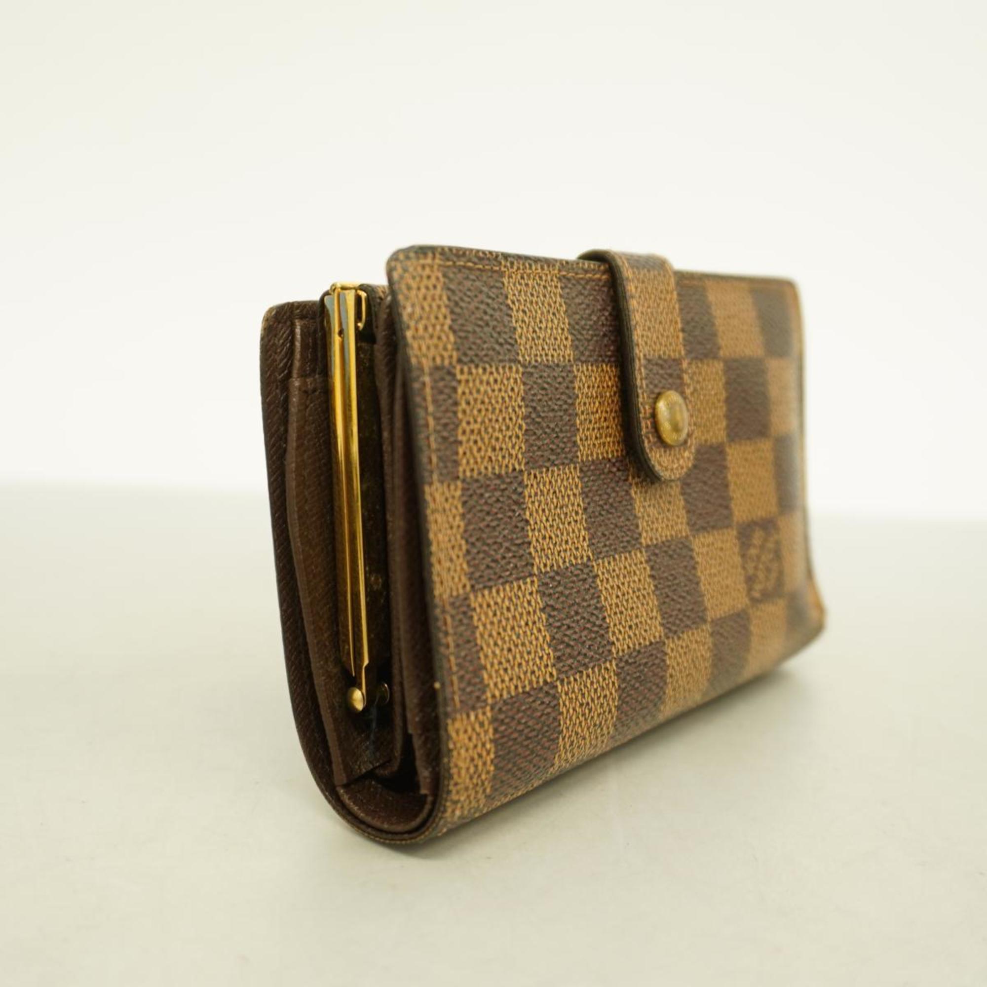 Louis Vuitton Wallet Damier Porte Monnaie Biennois N61664 Ebene Ladies