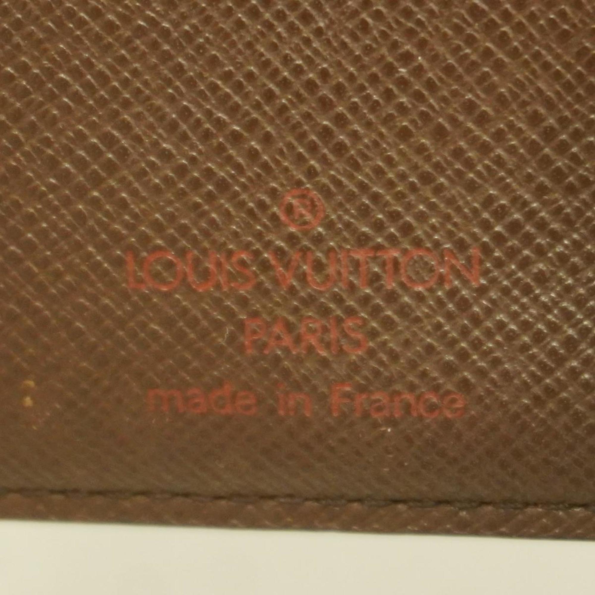 Louis Vuitton Wallet Damier Porte Monnaie Biennois N61664 Ebene Ladies