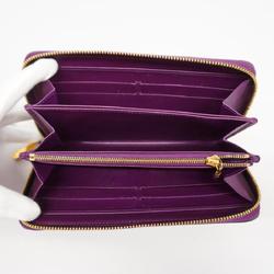 Louis Vuitton Long Wallet Vernis Zippy M90140 Amethyst Ladies