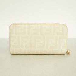 Fendi Long Wallet Zucca White Women's