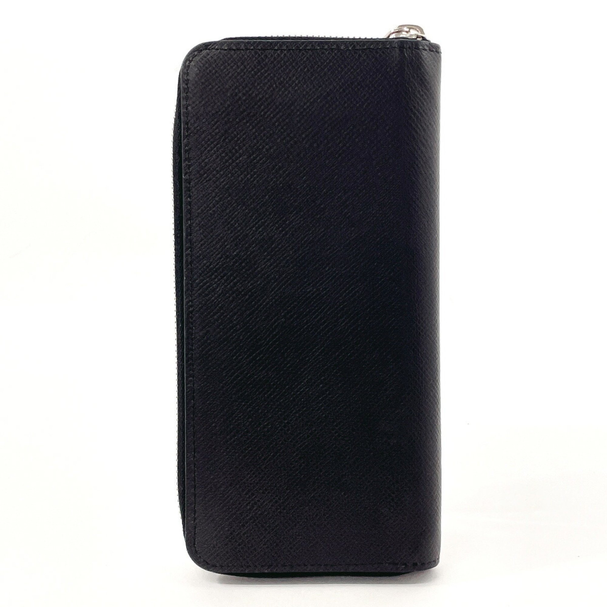 LOUIS VUITTON Louis Vuitton Zippy Wallet Vertical M30503 Long Taiga Black Men's N4044621