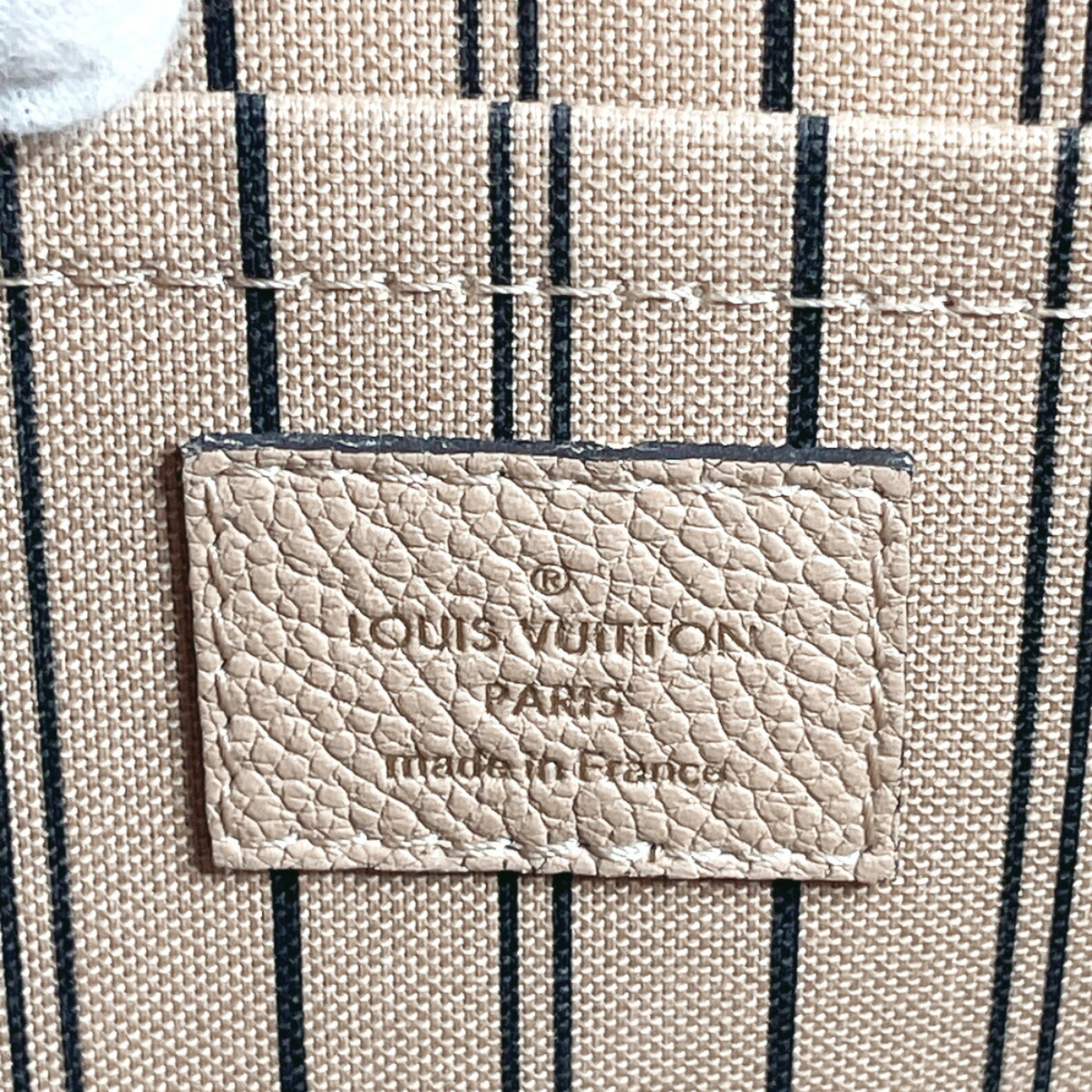 LOUIS VUITTON Louis Vuitton Montaigne MM M41152 Handbag Monogram Empreinte Beige Women's F4044538