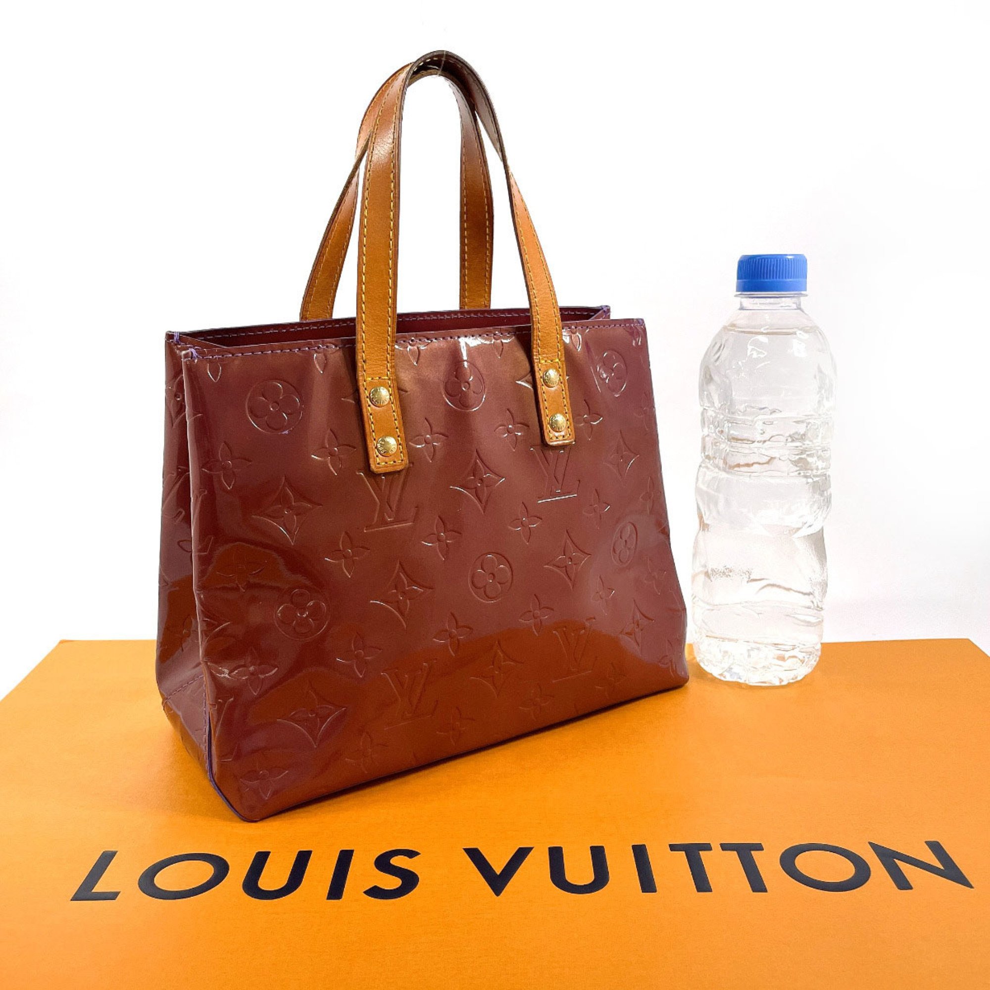LOUIS VUITTON Louis Vuitton Reed PM M93578 Handbag Monogram Vernis Purple Women's F4034369
