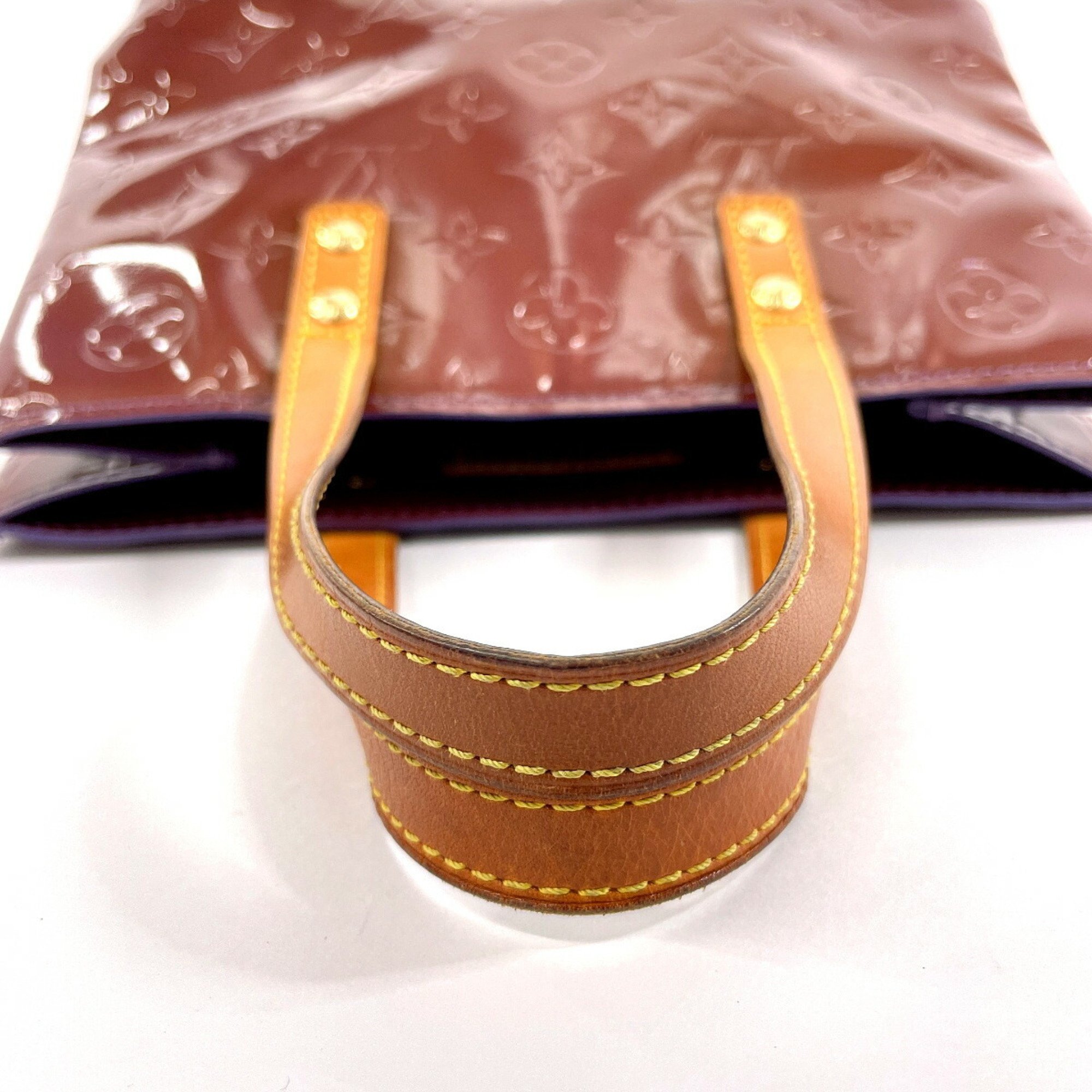 LOUIS VUITTON Louis Vuitton Reed PM M93578 Handbag Monogram Vernis Purple Women's F4034369