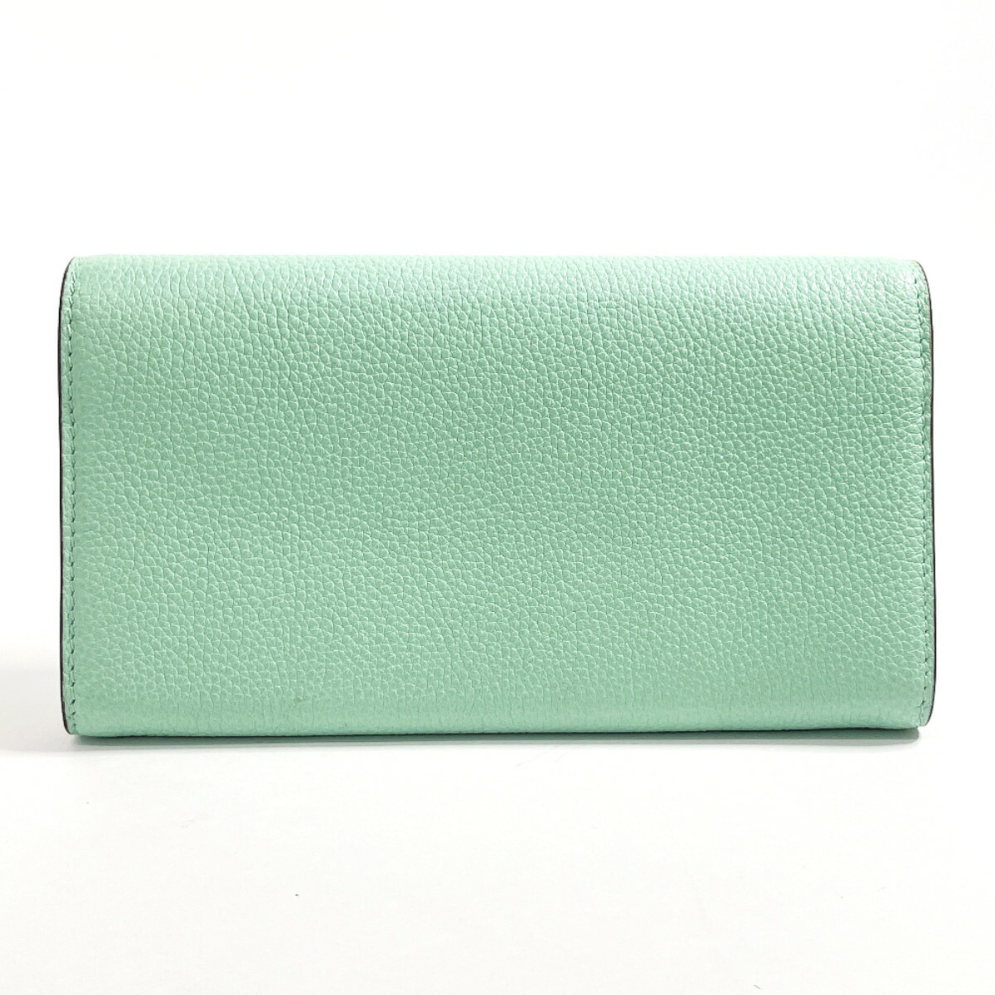 GUCCI Zumi 573612 Long Wallet Leather Green Women's F4034437