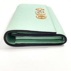 GUCCI Zumi 573612 Long Wallet Leather Green Women's F4034437