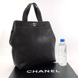 CHANEL Handbag Matte Caviar Skin Dark Brown Women's F4034334