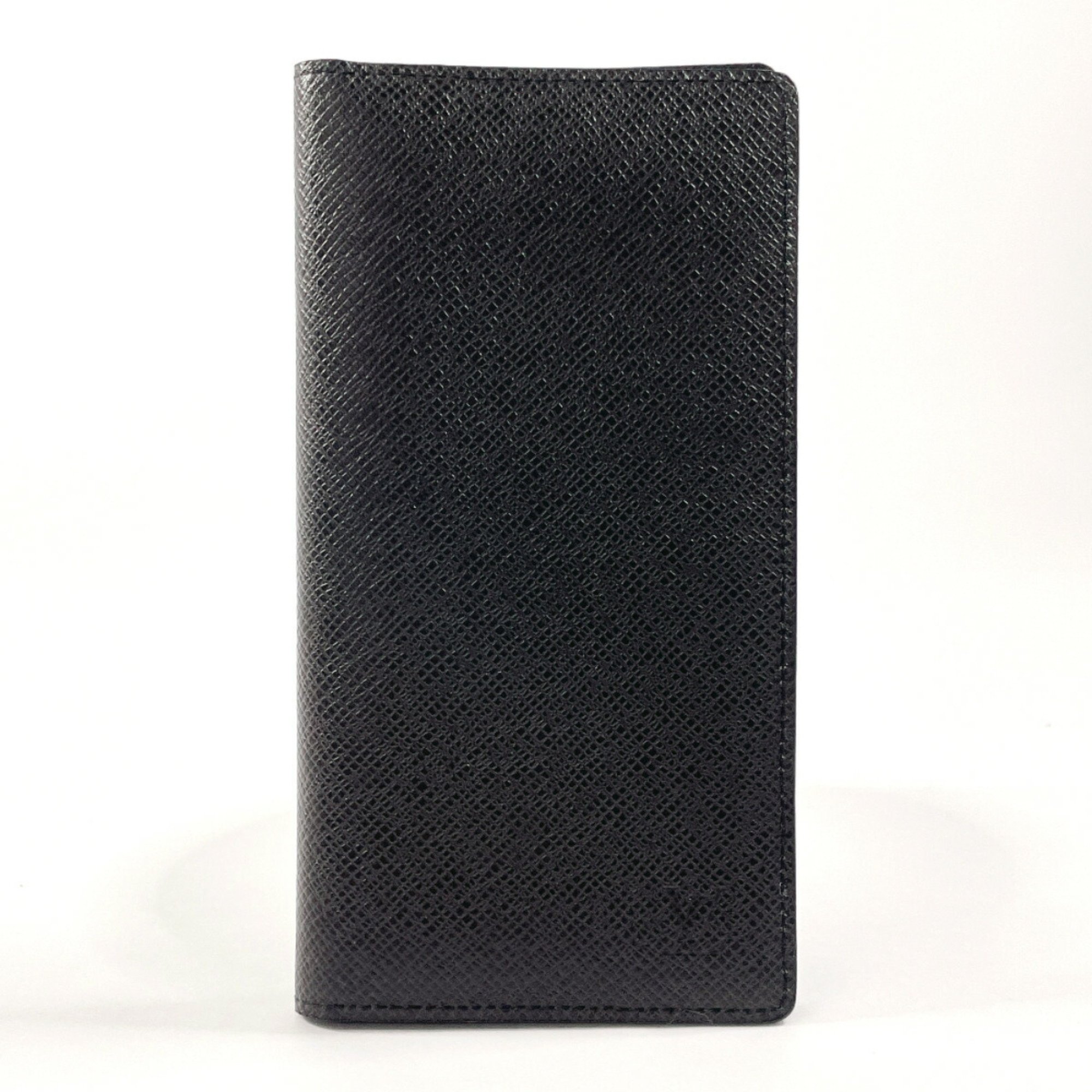 LOUIS VUITTON Louis Vuitton Portefeuille Long M32662 Billfold Taiga Black Men's F4034444