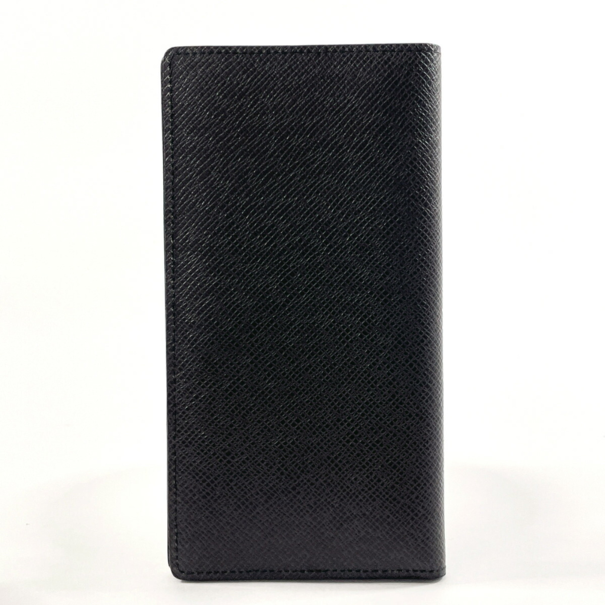 LOUIS VUITTON Louis Vuitton Portefeuille Long M32662 Billfold Taiga Black Men's F4034444