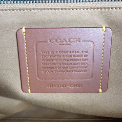 COACH with Coach Badge C8457 Tote Bag Canvas/Leather Khaki Men's F4044518