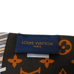 Louis Vuitton LOUIS VUITTON Scarf Muffler Bandeau My Tag Flower Name Multicolor Monogram Silk Maroon M77676 Women's