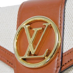 Louis Vuitton LOUIS VUITTON Tri-fold Wallet Portefeuille Pont Neuf Compact Canvas Natural Tan Brown RFID LV Circle M81393 Men's Women's Billfold