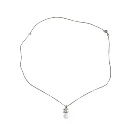 Chanel CHANEL Necklace Glitter Coco Mark Swing Beads Lame Ball Plastic Pendant Enamel B10A CC White Women's