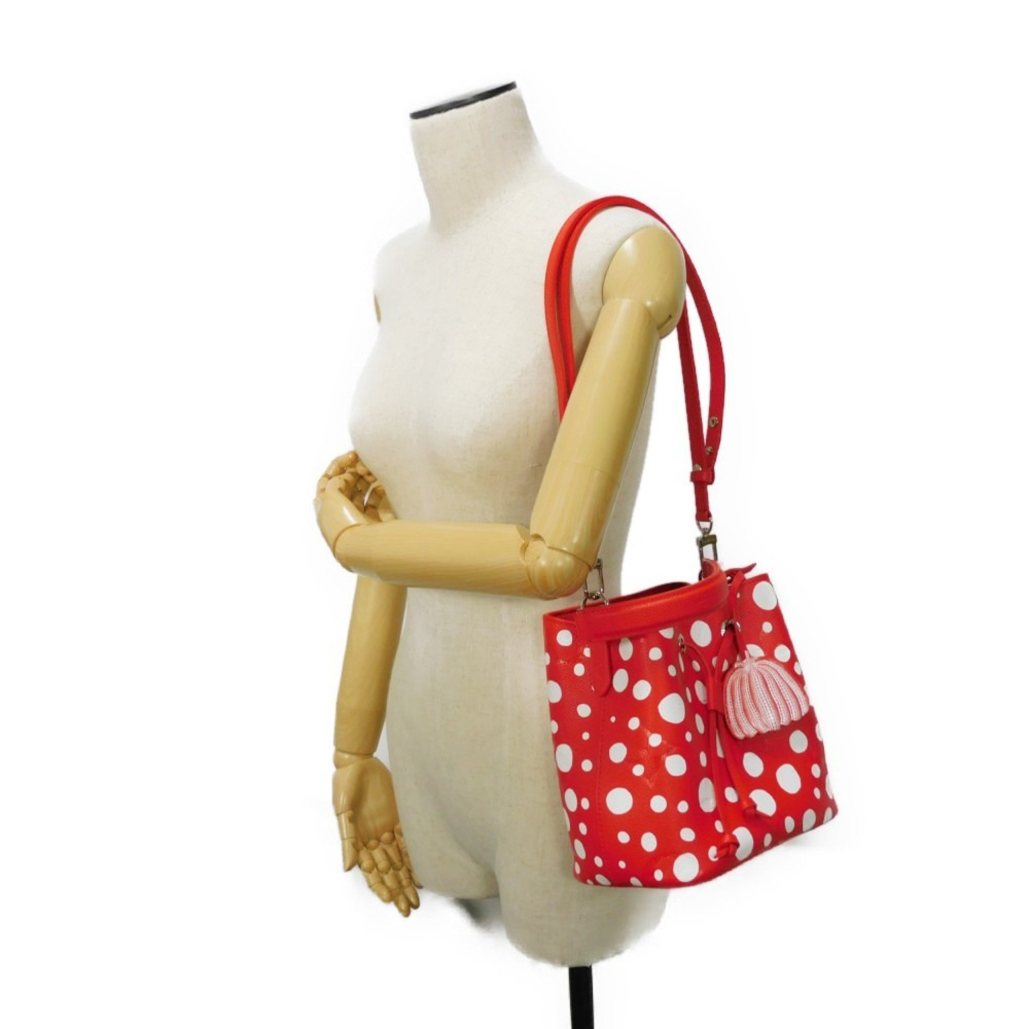 Louis Vuitton LOUIS VUITTON Handbag LV x YK Neo Noe BB Infinity Dot Kusama Yayoi Polka Red Monogram Empreinte M46413 Women's Bag