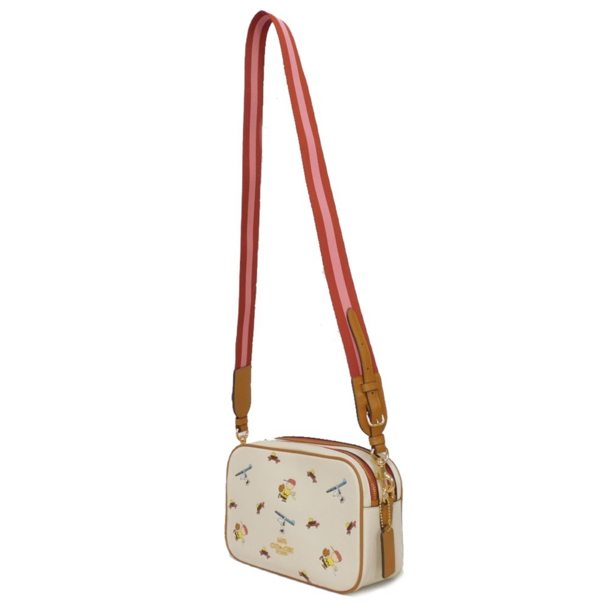 Coach COACH Shoulder Bag Jess Crossbody with Sports Day Limited Edition Multicolor Peanuts Snoopy Ivory C4911 Men's Women's Bags