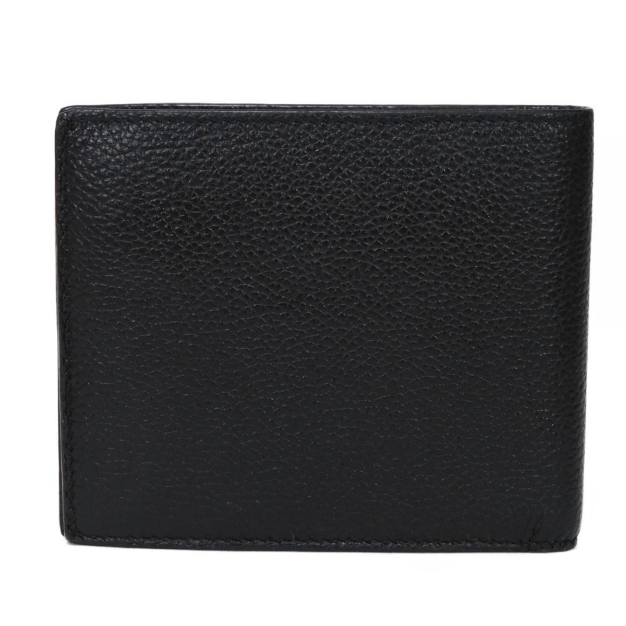 BALENCIAGA Cash Square Fold Wallet Bifold Black Green New 594549 1IZI3 1063 Men's Billfold