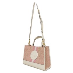Coach COACH Tote Bag Dempsey Carryall Embossed Patch Signature Jacquard Stripe Pink C7685 Women's