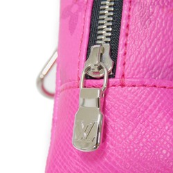 Louis Vuitton LOUIS VUITTON Porte Cle Pouch Fuchsia Pink Key Ring Charm Taiga Rama Monogram Rose MP2980 Men's