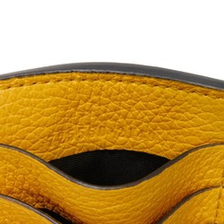 GUCCI Coin Case Fragment Calfskin Card Holder Wallet Embossed Yellow 725550 AABEY 7636 Men's