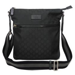 Gucci Shoulder Bag Small GG Nylon Canvas Black 449184 G1XHN 8615 Men's