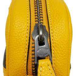 Coach Hudson Crossbody 21 Pebble Leather Yellow Metal Canary CI176 Men's Bag