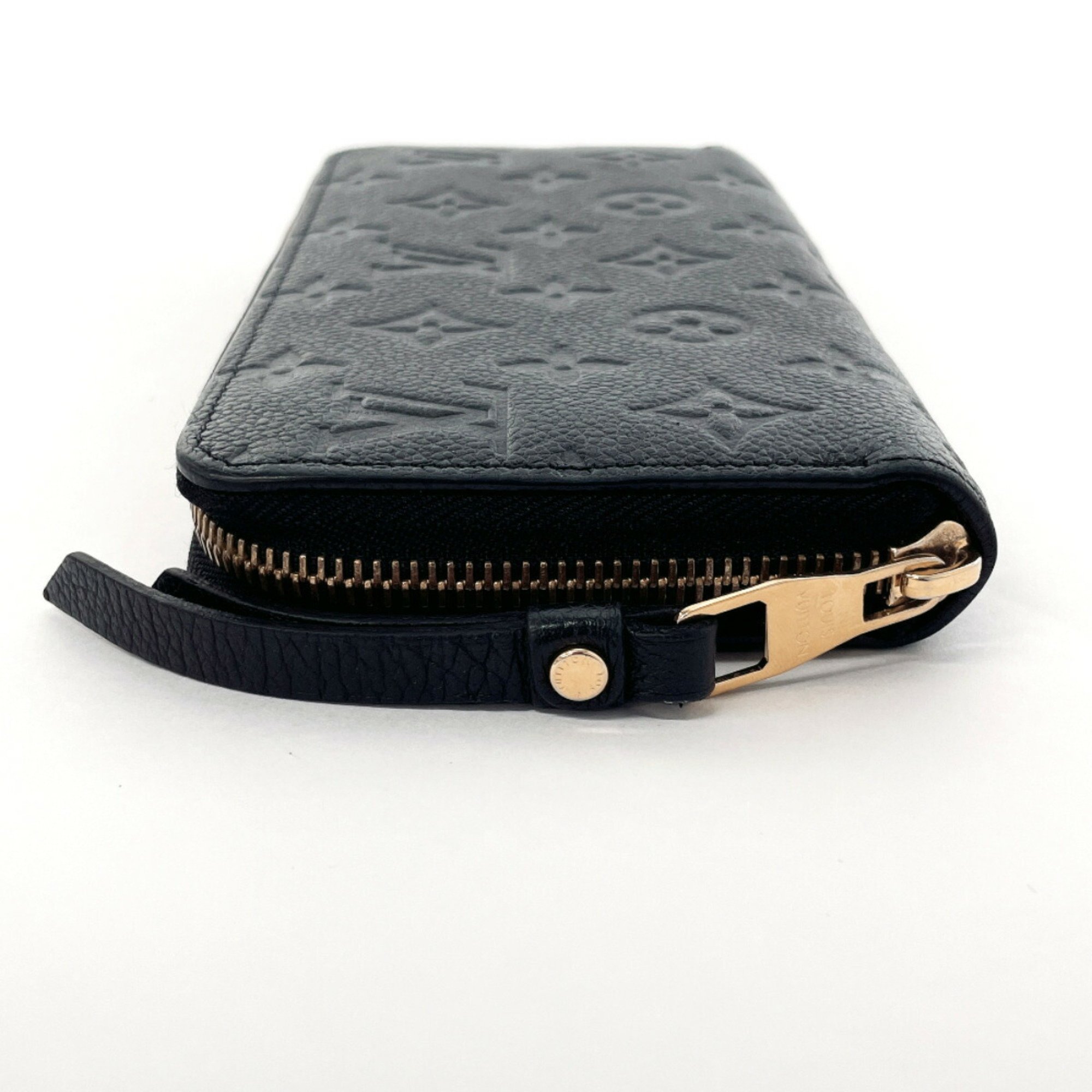 LOUIS VUITTON Louis Vuitton Zippy Wallet M61864 Long Monogram Empreinte Black Unisex F4034418