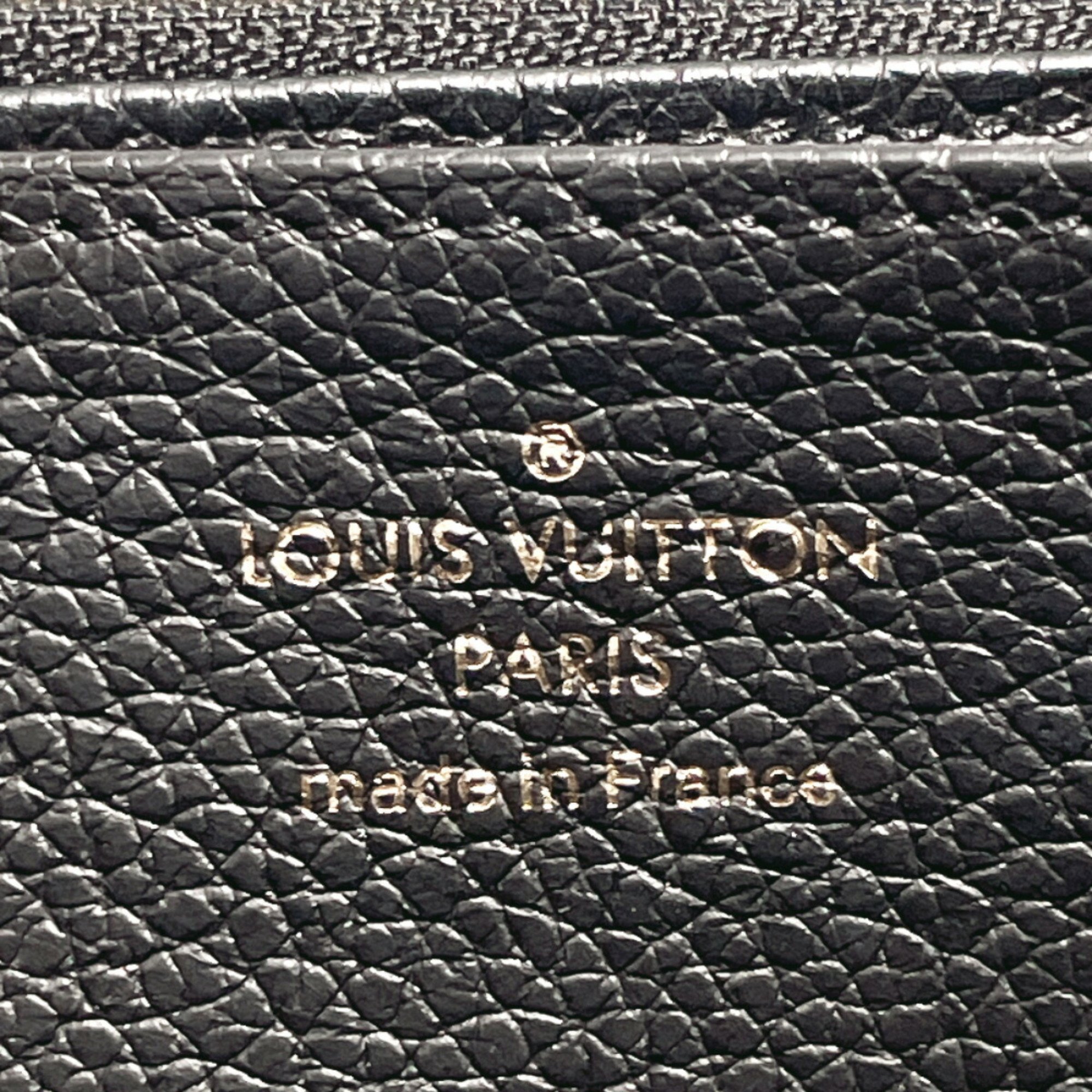 LOUIS VUITTON Louis Vuitton Zippy Wallet M61864 Long Monogram Empreinte Black Unisex F4034418